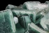 Cubic, Green Fluorite with Blue Core Phantoms - China #112055-2